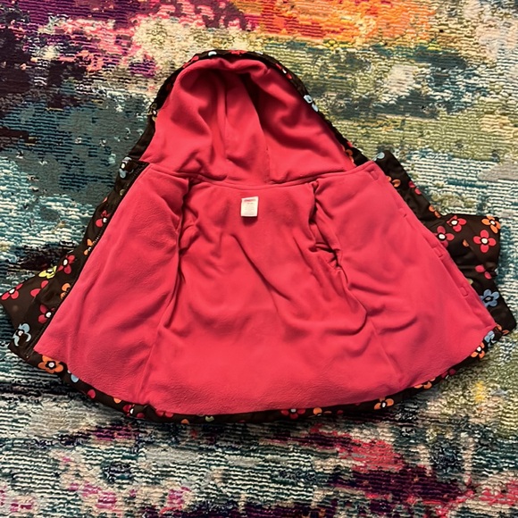Gymboree Flower Puffer Jacket - Picture 3 of 4